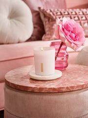 The Ritual of Sakura Scented Candle Lifestyle with Product